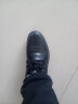 真牛皮+上线】GNAI休闲皮鞋男士真皮春秋冬季加绒保暖商务平底鞋子男软底防滑中年老年人爸爸鞋开车男鞋 黑色 真皮 春秋四季款 41码 (255mm) 实拍图