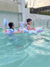 swimbobo儿童游泳圈 女童水枪坐圈水上充气坐艇 宝宝粉色戏水座圈K2014 实拍图