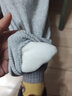 史努比（SNOOPY）儿童加绒裤子童装儿童ins厚款一体绒卫裤针织束脚裤潮流新款潮 加绒裤-灰色EC906+黑色EC903 110 实拍图