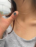 花影（HUAYING）轻奢四叶草项链女款手链高级感纯银高级感纪念日生日礼物女友老婆 优雅黑【项链+手链】四叶草套装*京东物流 实拍图