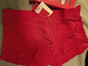 CabraKalani男士内裤男红色本命年结婚喜庆鸿福运动四角新疆棉大红裤头 A1品牌专柜无痕莫代尔款 4条 XL （建议110-135斤） 实拍图