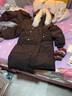 韩璐娇（hanlujiao）羽绒棉服女中长款2024冬季新款韩版宽松棉衣女加厚面包服棉袄外套 黑色 XL【建议150-180斤】 实拍图