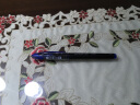 uni 日本三菱黑科技中性笔AIR直液式笔UBA-188签字笔自由控墨水笔漫画笔草图笔绘图笔 UBA-188M 0.5mm 蓝色 实拍图