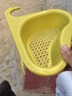 不锈钢天鹅沥水篮厨房洗菜盆过滤网过滤水池水槽收纳置物架 天鹅沥水篮【颜色随机】塑料款 实拍图
