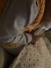 三枪中大童A类舒肤抗菌男童小高领长袖纯棉内衣套 29489D0 麻灰 130 实拍图
