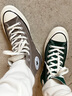 匡威（Converse）官方 1970S男女巴恩风穿搭帆布鞋丛林绿绿色168508C 绿/168508C 39.5 实拍图
