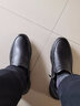 金利来（Goldlion）男鞋男靴时尚简约轻便鹿皮靴子加绒保暖棉靴G539340049AAM黑色42 实拍图