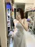 GARNUO红色短袖连衣裙女夏季法式订婚礼服敬酒服平时可穿红裙子收腰长裙 白色【吊带长款】 S 【101-110斤】 晒单实拍图