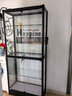 欣雪手办展示柜礼品货架防尘小型家用透明玻璃柜玩具展示架产品乐高柜 80*35*180含玻璃 实拍图