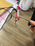 依视路（ESSILOR） 新款商务男镜架时尚潮流镜框女配依视路镜片近视定制眼镜 金属-全框-3216GD-浅金色 镜框+依视路膜岩非球面1.60现片 实拍图