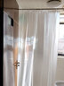 未来式浴室高档浴帘EVA防水防霉干湿分离卫生间隔断防水布洗澡免打孔 磨砂蚕丝(EVA-双侧磁吸) 浴帘无杆：帘180宽X200高+挂钩 实拍图
