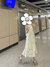 妙奕嘉碎花吊带连衣裙女裙子夏天2025新款纯欲少女感长裙气质高级感法式 铃兰花挂脖连衣裙【杏色】 L 【建议体重约90-120斤】 实拍图