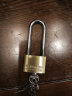 梅花（BLOSSOM）铜挂锁 防水防锈门锁 长梁锁头学生抽屉柜门锁BC074L 实拍图