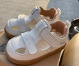 牧童宝宝学步鞋秋冬款婴幼儿童鞋软底皮面小白鞋女童机能鞋男童步前鞋 贝壳白（夏凉鞋） 24 鞋内长15.8cm 实拍图