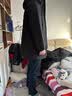 君羽反季羽绒服男中长商务款鹅绒服800高蓬白鹅绒连帽羽绒大衣 黑色 【800蓬白鹅绒】 L （推荐146-160斤） 实拍图