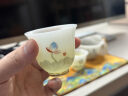 唐帕（TANGPA）冰种羊脂玉瓷功夫茶具茶杯套装家用办公会客盖碗茶壶整套礼盒 11头 好运连连套组 晒单实拍图