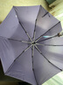 天堂伞 全自动雨伞男女加大号加固防风商务伞三折自开收晴雨两用广告伞 3331E-紫色 8骨 实拍图