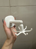 ecoco浴室旋转挂钩 免打孔无痕浴室卫生间浴球毛巾挂架可旋转挂钩 简约白【1个装】360°可旋转 实拍图