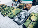 JEU1/72拼装坦克世界模型套装 二战德系苏系虎式豹式三号突击车 坦克世界苐二弹八只装 实拍图
