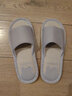 洁丽雅静音亚麻拖鞋男士夏季室内家居不臭脚透气吸汗防臭棉麻凉拖鞋四季 浅灰 40-41 (适合39-40码) 实拍图