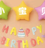 新新精艺 生日场景布置女孩生日气球装饰儿童桌飘宝宝周岁生日快乐粉色 实拍图