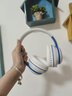 迪士尼【漫威联名 | HIFI动圈】头戴式蓝牙耳机重低音降噪耳麦运动音乐电竞游戏手机电脑通用男女生款 美国队长（白蓝） 实拍图
