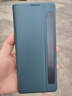 皮皮壳【京仓速发】适用于HUAWEI华为matex2手机壳真皮折叠屏全包翻盖皮套磁吸防摔腕带智能视窗手机壳 【绿色】弹力腕带基础款 实拍图