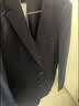 罗蒙（ROMON）西服套装男三件套商务修身正装伴郎服新郎服职业西装黑色XL 实拍图