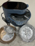 美进家空气炸锅专用铝箔碗锡纸碗布丁杯蛋糕虾扯蛋模具烤箱托盘30个蓝色 实拍图