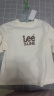 Lee24春夏新品舒适版字母印花米白色女短袖T恤潮LWT0082484LE-173 米白色 M 晒单实拍图
