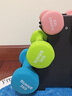 朗威女士哑铃铸铁男套装浸塑哑铃儿童家用练臂肌一对亚铃运动健身器材 12KG=1/2/3kg*2+PVC架 实拍图