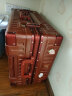 漫游[5511]轻音行李箱铝框PC拉杆箱大容量旅行箱包登机箱密码箱子男女 星辰红 24英寸（中型托运箱45万+销量） 实拍图