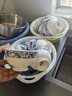 煜乾盘子菜盘餐盘家用青花瓷景德镇陶瓷骨瓷汤盘饭盘釉中彩蝴蝶兰圆形 8英寸饭盘 实拍图