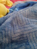 洁丽雅毛毯A类  床品超柔保暖云貂绒单人双人绒毯子蓝色光线180*200cm 实拍图