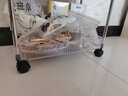 霓峰美容车小推车美容院专用仪器美发理发店工具柜美睫烫染美甲置物架 三层小号【pp把手】加厚材质 实拍图