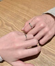 中国黄金（CHINA GOLD）日月同辉情侣戒指925银男女款情侣对戒指环618生日礼物女生送女友 京速达*日月同辉情侣戒指【品牌礼盒】 实拍图