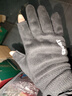 罗维利特 男女士麂皮绒手套骑车秋冬季棉保暖摩托车开车学生写字 黑色漏二指 均码 实拍图