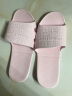 有时光可折叠拖鞋便携式旅游浴室防滑洗澡居家拖鞋女 粉色36-38 实拍图