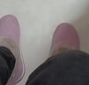 美瑞家秋冬季居家用男女情侣毛棉拖鞋包跟保暖加厚底防滑带跟月子带后跟 紫色 42/43(适合39-40脚) 实拍图