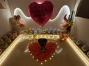 韩猫超大爱心气球订婚婚礼布置装饰网红七夕玫红色充气气模心形大气球 超大爱心+电动打气筒 实拍图