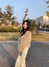 马迪安2023时尚新款秋冬皮草外套女仿狐狸毛短款洋气毛毛外套小香风大衣 奶茶杏色 L 【适合110-125斤】 实拍图