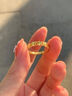 中国黄金（CHINA GOLD）黄金戒指女士足金四叶草戒指首饰素圈指环618送女朋友生日礼物 京速达*足金戒指 约2.1-2.2g【玫瑰礼盒】 实拍图