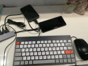 航世（BOW）K620U有线键盘 办公键盘 超薄便携键盘 79键 台式笔记本巧克力按键小键盘 橙灰黑 实拍图