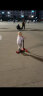 斯威（SWAY） 滑板车儿童 2-3-6-10-15岁宝宝大童滑滑车闪光轮折叠小孩踏板车 熔岩红-加宽闪光轮【头盔护具】 实拍图