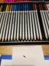 得力(deli)大师彩铅72色铁盒 水溶性彩色铅笔美术专业手绘涂色绘（附毛笔）72色 6524五一出游六一儿童节 实拍图