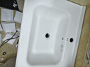 波彼（BOBI）台盆陶瓷一体盆洗手盆单盆阳台浴室柜卫生间半嵌入洗脸面盆池定制 【60*48CM】盆+弹跳下水+防臭管 实拍图