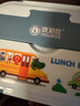 优泊仕316L不锈钢小学生饭盒专用儿童分格餐盘带盖食堂餐盒食品级便当盒 316小号二格兰迪蓝+提包+勺筷 实拍图