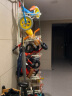 丽室佳人顶天立地童车收纳架玩具平衡车航模滑板儿自动车挂架多层置物架子 32白色 2竖杆+10个加长壁 适用高1.1~3.2米可调 实拍图