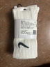 耐克（NIKE）袜子男女袜舒适运动 Air Jordan篮球袜 跑步袜吸汗耐磨 长筒【白色3双装】SX7676-100 M/38-42码 实拍图