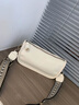 viney新款牛皮斜挎包包女包轻奢腋下包品牌生日元旦礼物送女生女友 【米白色】新年节礼物送老婆高级感实用洋气饺子包 时尚ck风百搭休闲小众单肩小包 实拍图